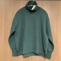 値下げ☆新品☆コーエン　裏起毛タートルプルオーバー　グリーン
