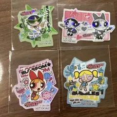 パワーパフガールズ ステッカー 4枚 セブンイレブン