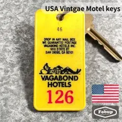 アメリカ製USA Vintage カリフォルニア州 モーテルキー No126