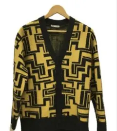 ZARA 希少 ニットカーディガン イエロー ブラックのサムネイル
