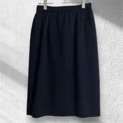 ピエールカルダン　タイトスカート　ひざ丈　ウール　清楚　上品　ネイビー Mのサムネイル