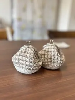 ハンドメイド　がま口　小さめ　ポーチ　小物入れ　小銭入れ