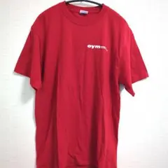 人気レッド 企業ロゴ Port&Company 半袖 Tシャツ M 赤 古着