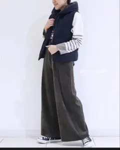 beams リバーシブルダウンベスト　ネイビー