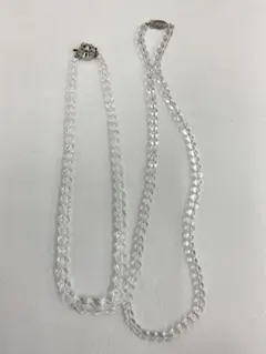 30.806【ネックレス　2本セット】シルバー　ヴィンテージ　アンティーク