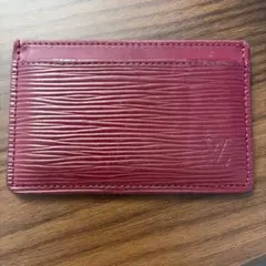 LOUIS VUITTON エピ カードケース レッド