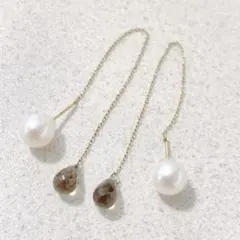 グ*ツ様 美品 Samantha Tiara K10 パールキャッチ ストーンピのサムネイル