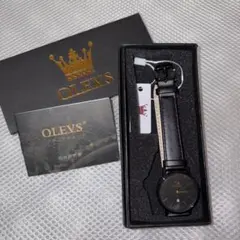 OLEVS レディース 腕時計 ブラックのサムネイル