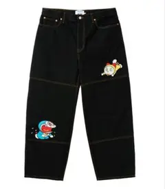 即発送 パレス ドラえもん P90 JEAN BLACK デニム パンツ 34