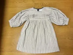 ZARA kids ザラ バルーンスリーブ ストライプ柄 ワンピース 122