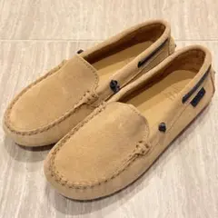 사쿠르 브라더스 아동용 스웨이드 모카신 베이지 19cm