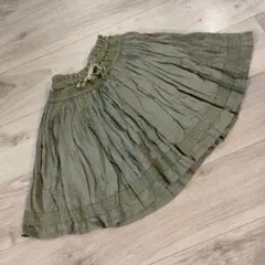 120★GAPKIDS オリーブグリーン フレアスカート