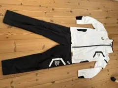 ASICS アシックス　トレーニングウェア上下セット ホワイト/ブラック