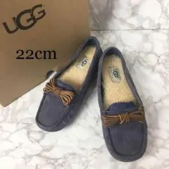 UGG アグ モカシン フラットシューズ ボア スエード 22