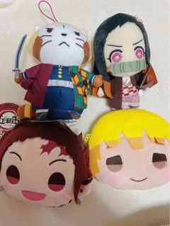 鬼滅の刃　炭治郎　善逸パスケース　ねずこ　冨岡義勇　人形　ストラップ　無限城映画