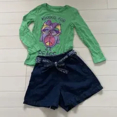 グリーンレーベル　145 キュロット　GAP ロンT 130