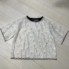 スカラップ　フラミンゴカットソーのサムネイル