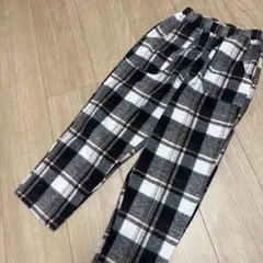 チェック柄フランネルパンツ 130