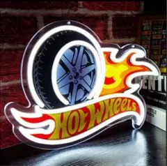 【LEDネオン】Hot Wheels ホットウィール 看板 インテリア