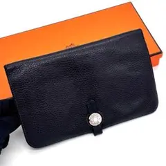 美品】エルメス ドゴン ロング 長財布 ☐R 2014年 トゴ ウォレット 