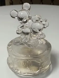 ミッキー&ミニー　シースルー　クリアー オルゴール