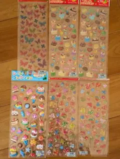 立体 シール 6シートセット