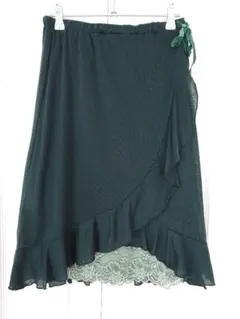 アクシーズファム ダークグリーン スカート
