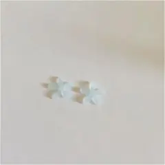 No.767     小ぶりハンドメイド小花ブルー