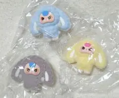 ぷくっとアングリーフェイス　ベイビースリー マスコット 3個セット