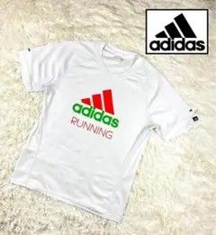 【ランニング】adidasアディダス　半袖カットソー　ホワイト　スポーツ　ウェア