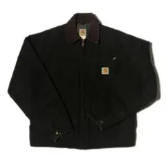 【希少】carhartt デトロイト ジャケット BLK USA製 48 Carhartt カーハート USA製 デトロイト ダック ジャケット