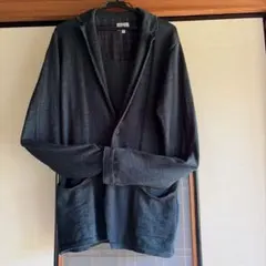 TK メンズ ニットジャケット カーディガン ダークグリーン