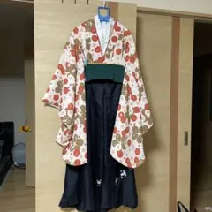 キャサリンコテージ 袴セット 白花色着物×灰色袴 160cm - メルカリ