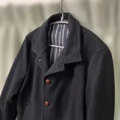 メンズビギ　メルトン　ウール　ジャケット　コート　くるみボタン　2 M