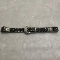 archive studs lether belt black