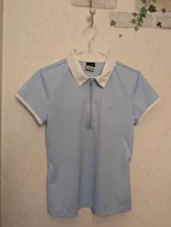 美品　Nike DRI-FIT UV 半袖ポロシャツ L ライトブルー