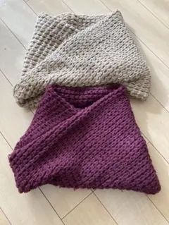 レディース　ニットスヌード　2点セット