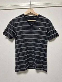 BURBERRY バーバリーブラックレーベル Vネック ボーダーTシャツ 2
