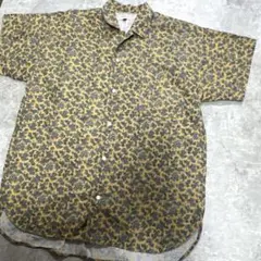 BALDASSARI MILANO メンズ　ペイズリー柄　半袖シャツ　イエローL