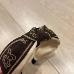 ブラウン・ベージュ ツイストヘアバンド　キッズ