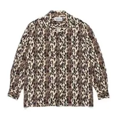即完売美品！ワコマリア　レオパード　アロハシャツ　Lサイズ WACKO MARIA/LEOPARD HAWAIIAN SHIRT（BLUE）［レオパード