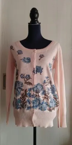 AS KNOW AS PINKY 花柄ニット