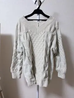 【美品】AZUL BY MOUSSY ケーブルニットMサイズ レディース