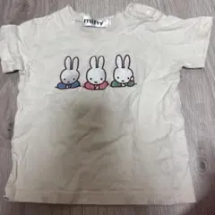 miffy うさぎ刺繍 Tシャツ 80cm