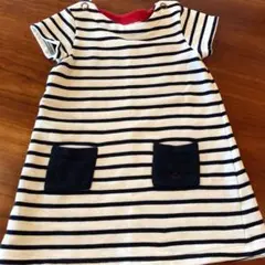 (お値下げ！)PETIT BATERU ボーダーワンピース　5ans 108cm