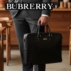 BURBERRY ビジネスバッグ ブリーフケース ブラック メンズ ⑦のサムネイル