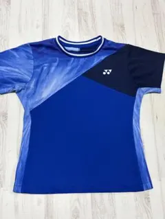 【美品】YONEX テニスウェア JP Mサイズ 青 ブルー ユニフォーム