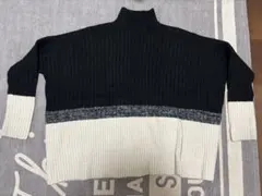 AZUL by moussy リブニットセーター S