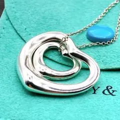 ティファニー ダブル オープンハート ラージ ネックレス SV925 710