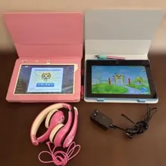 チャレンジタッチ タブレット 2台セット ペン・ケース・ヘッドホン・充電器付き